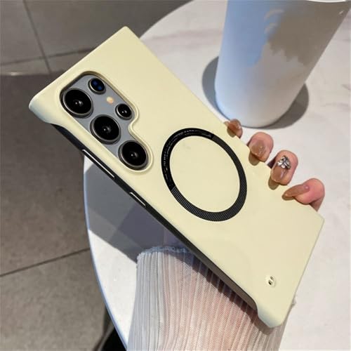 ADKOT Rahmenlose, Matte, ultradünne magnetische Hülle für Samsung S25, S24 Ultra, S22 Plus, S20 FE, kabellose Lade-Stoßstangenabdeckung, weiß, für S20 ADKOT Rahmenlose, Matte, ultradünne magnetische Hülle für Samsung S25, S24 Ultra, S22 Plus, S20 FE, kabellose Lade-Stoßstangenabdeckung, weiß, für S20 von ADKOT