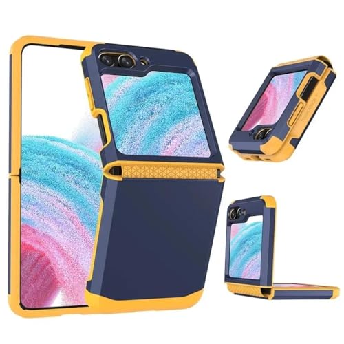 Handyhülle für Samsung Galaxy Z Flip 6 5 4 3 Flip6 Flip5 Flip4 Flip3 Schlanke Schutzhülle (Für Z Flip 6/Blau) von ADKOT