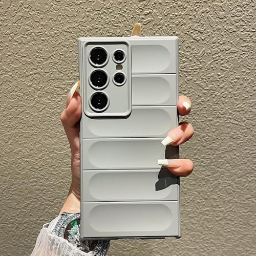 Luxuriöse, Matte, weiche Silikonhülle mit 3D-Streifen für Samsung S24 S23 S22 S21 Ultra Plus A73 A55 A54 A53 A35 A33 Rückseite, grau, für Galaxy A 73 Luxuriöse, Matte, weiche Silikonhülle mit 3D-Streifen für Samsung S24 S23 S22 S21 Ultra Plus A73 A55 A54 A53 A35 A33 Rückseite, grau, für Galaxy A 73 von ADKOT