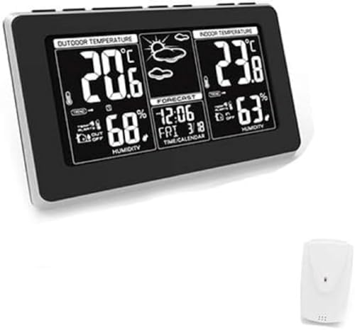 ADLER Wetterstation, Weißes digitales Display, 2 Alarmzeiten und 2 Temperaturwarnungen ADLER Wetterstation, Weißes digitales Display, 2 Alarmzeiten und 2 Temperaturwarnungen von ADLER
