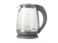 Adler AD 1286, 2 l, 2200 W, Grau, Transparent, Glas, Wasserstandsanzeige Adler AD 1286, 2 l, 2200 W, Grau, Transparent, Glas, Wasserstandsanzeige von ADLER