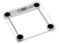 Adler AD 8121, Elektronische Personenwaage, 150 kg, 100 g, Transparent, kg, Quadratisch von ADLER