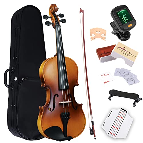 ADM Violine 1/2 Anfänger Kinder Geige 6-9 Jahre mit Griffbrettaufkleber, Schulterstütze und Stimmgerät ADM Violine 1/2 Anfänger Kinder Geige 6-9 Jahre mit Griffbrettaufkleber, Schulterstütze und Stimmgerät von ADM