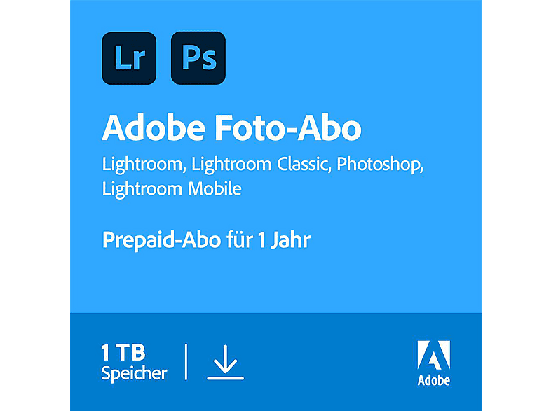 CREATIVE CLOUD PHOTOGRAPHY PLAN 1TB 1Y - [Multiplattform] von ADOBE