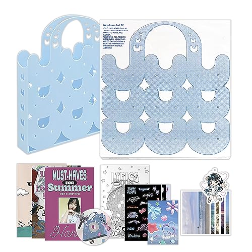 NewJeans - 2nd EP [Get Up] (Bunny Beach Bag ver. - HANNI Ver.) Bag + Outbox + Inner Box + Photobook (A+B+C) + Lyric Book + Photocards + Stickers + CD + Postcards + Bookmark + 1 PVC Card von ADOR Ent.