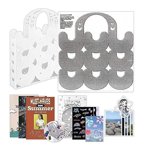 NewJeans - 2nd EP [Get Up] (Bunny Beach Bag ver. - MINJI Ver.) Bag + Outbox + Inner Box + Photobook (A+B+C) + Lyric Book + Photocards + Stickers + CD + Postcards + Bookmark + 1 PVC Card von ADOR Ent.