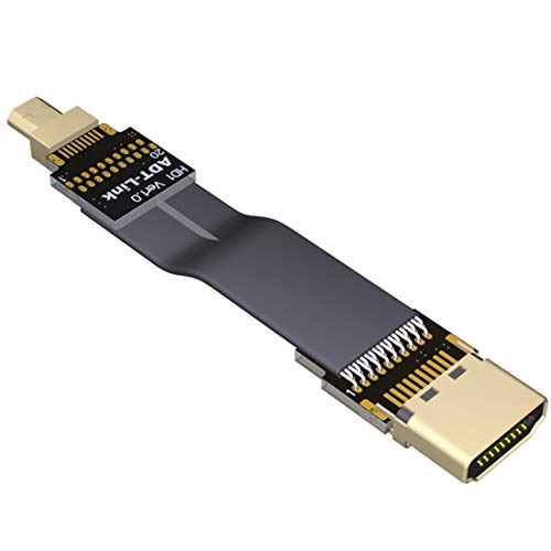 ADT-Link FPV Kabel für HDMI Micro Mini Flachkamera Anschluss 5 cm-50 cm Flexible Draht Line 18 Gbps 4K @ 50/60 2160p für HDMI2.0 für FPV Kamera A1-D1. 15cm von ADT-Link