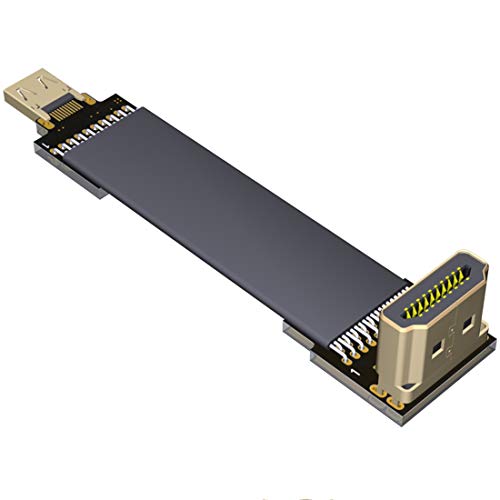 ADT-Link FPV Kabel für HDMI Micro Mini Flachkamera Anschluss 5 cm-50 cm Flexible Draht Line 18 Gbps 4K @ 50/60 2160p für HDMI2.0 für FPV Kamera A2-D4 45cm von ADT-Link