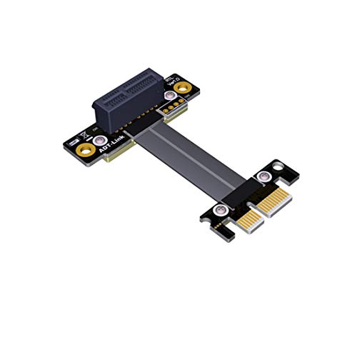 ADT-Link PCIe 3.0 x1 zu x1 rechtwinkliger 90 Grad R11SL 8G/BPS High Speed PCI Express 1 x Vertikal Card Extender Kabel 60CM von ADT-Link