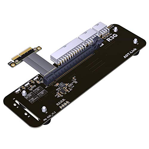 ADT-Link R23SG eGPU PCIe x16 auf PCie x4 Verlängerungskabel 16x PCI-Express Kabel eGPU für Grafikkarte extern (25 cm) von ADT-Link
