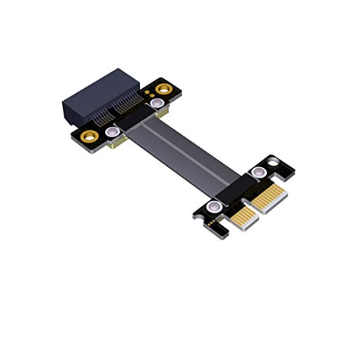 ADT-Link Riser Karte PCI Express PCIe 3.0 x1 Mining Grafikkarte Flachkabel Verlängerung 180 Flat High Speed PCI-E 1x 16x R11SF Extender 10cm von ADT-Link