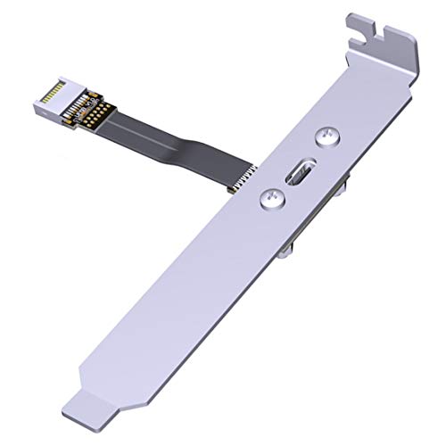 ADT-Link USB 3.1 Verlängerungs-Adapterkabel, Stecker und Buchse Typ-C auf Typ-E Datenkabel 10 G/bps für ITX-Motherboard, integriertes USB-Gerät (10 cm, T5T-F6B-BK) von ADT-Link