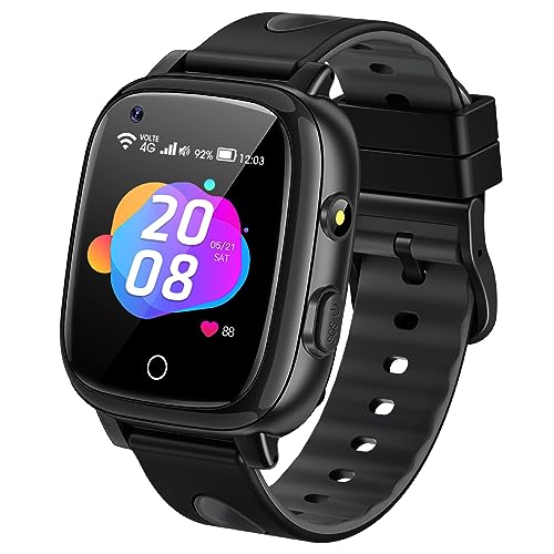 ADUOGENG 4G Smartwatch Kinder mit GPS und Telefon, Smart Watch mit WiFi, Videoanruf, Kamera, SOS, Schulmodus, für Jungen und Mädchen 5–14 Jahren, Kids mit Halsseil von ADUOGENG