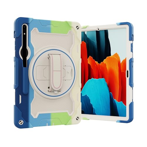 ADVDJBV Tablet-Hülle Kinderhülle Compatible with Samsung Galaxy Tab S9 11 Zoll 2023 Tablet-Startseite(Rainbow Blue) von ADVDJBV