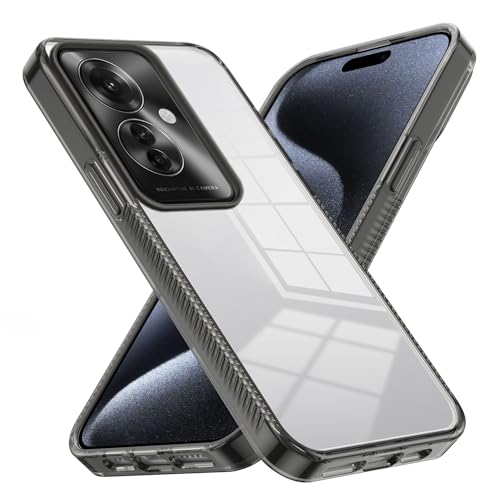 Phone Fashion Crystal Clear Kompatibel mit Oppo Reno 11F Hülle, hartes Acryl-PC, ultradünne Schutzhülle für die Rückseite, kratzfest, stoßdämpfend, kompatibel mit Oppo Reno 11F Handyhülle (schwarz) Phone Fashion Crystal Clear Kompatibel mit Oppo Reno 11F Hülle, hartes Acryl-PC, ultradünne Schutzhülle für die Rückseite, kratzfest, stoßdämpfend, kompatibel mit Oppo Reno 11F Handyhülle (schwarz) von ADVDJBV