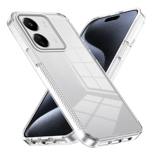 Phone Fashion Crystal Clear Kompatibel mit Xiaomi Redmi 13C 4G/5G Hülle, Hartes Acryl-PC, ultradünne Schutzhülle für die Rückseite, kratzfest, stoßdämpfend, kompatibel mit Redmi 13C Handyhülle (weiß) Phone Fashion Crystal Clear Kompatibel mit Xiaomi Redmi 13C 4G/5G Hülle, Hartes Acryl-PC, ultradünne Schutzhülle für die Rückseite, kratzfest, stoßdämpfend, kompatibel mit Redmi 13C Handyhülle (weiß) von ADVDJBV