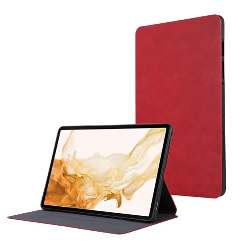 Tablet-Hülle Kompatibel mit Samsung Galaxy Tab S8/S7 (SM-X700/X706/T870/T875) 11 Zoll Tablet-Hülle, faltbar, mehrere Betrachtungswinkel, Standfunktion, Schutzhülle, Klapphülle, stoßfestes PU-Leder, sc von ADVDJBV