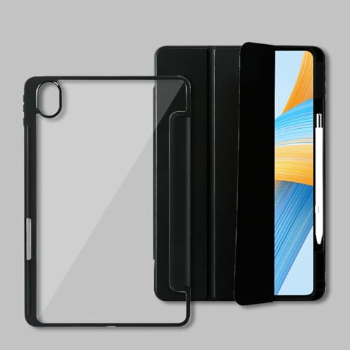 Tablet Cover 3 Teile Klapp Smart Tablet Tasche kompatibel zu Huawei Matepad Pro 10.8 (Ausgabe 2021/2019), mit Bleistifthalter, transparente, transparente Rückhülle, von ADVDJBV