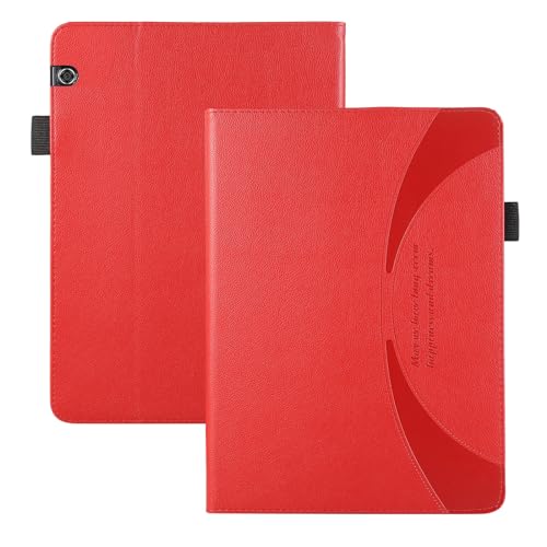 Tablet Cover Flip Cover Kompatibel mit Huawei MediaPad T5 (10,1 Zoll) Tablet Hülle Ultra Dünne, leichte Schutzhülle aus PU Leder Vollcover kratzfest Magnetische Stoßstange von ADVDJBV