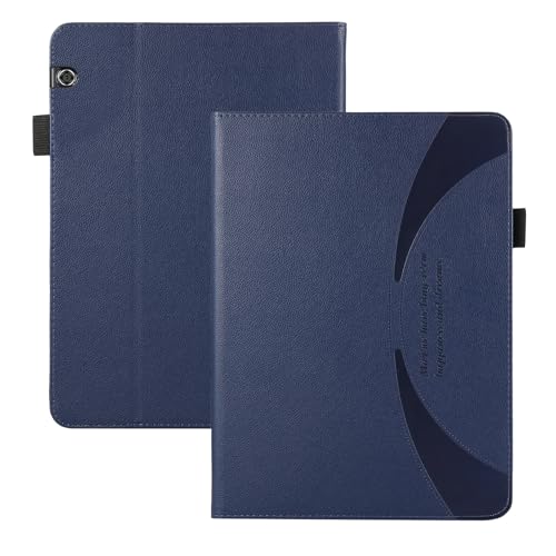 Tablet-Hülle Flip-Book-Cover kompatibel mit Huawei MediaPad T5 (10,1 Zoll) Tablet-Hülle, ultradünne, leichte PU-Leder-Schutzhülle, kratzfest, vollständige Abdeckung, magnetische Stoßstange, Flip-Cover von ADVDJBV