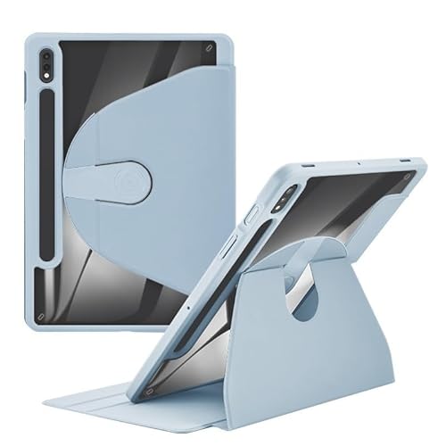 Tablet-Hülle Hülle kompatibel mit Samsung Galaxy Tab A9+ 10,5 Zoll 2023 Modell (SM-X210/X216/X218), um 360° drehbarer Ständer, Smart-Tablet-Abdeckung, harte PC-Rückschale, schmale Hülle, Hartschale, F von ADVDJBV