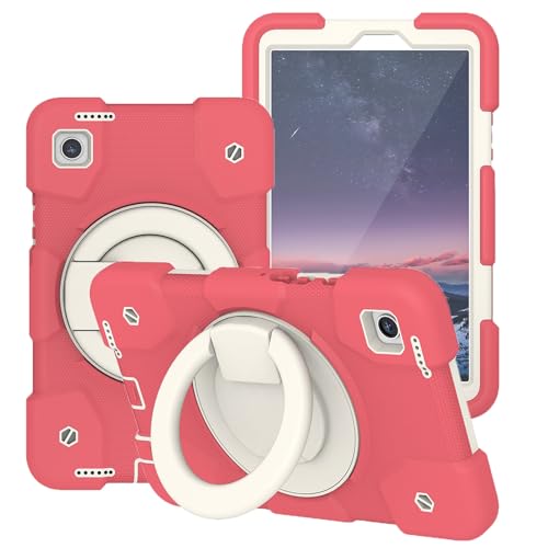 Tablet-Hülle Kinderhülle kompatibel mit Samsung Galaxy Tab A9 8,7 Zoll SM-X110/X115/X117, mit drehbarem Griff, Ständer und Riemen, weiche Silikon-Tablet-Hüllen, robuste, stoßfeste Ganzkörper-Schutzhül von ADVDJBV