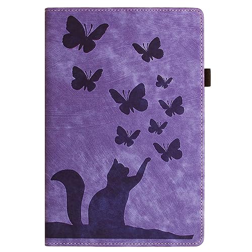 Tablet-Hülle Kompatibel mit Kindle Fire HD 8 Hülle (7./8. Generation, 2016/2017/2018 Release), geprägter Klappständer, Schutzhülle, Klapphülle, stoßfestes PU-Leder, Kartensteckplatz, Tablet-Hülle Tabl von ADVDJBV