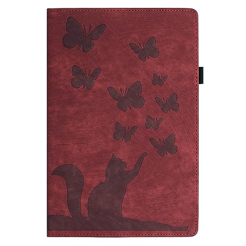 Tablet-Hülle Kompatibel mit Kindle Fire HD 8 Hülle (7./8. Generation, 2016/2017/2018 Release), geprägter Klappständer, Schutzhülle, Klapphülle, stoßfestes PU-Leder, Kartensteckplatz, Tablet-Hülle Tabl von ADVDJBV