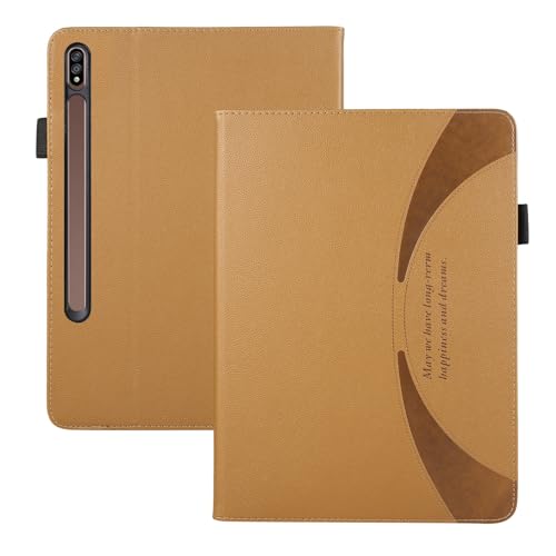 Tablet-Hülle Kompatibel mit Samsung Galaxy Tab S7 Plus 12,4 Zoll [SM-T970/T975/T976] Tablet-Hülle, ultradünne, leichte PU-Leder-Schutzhülle, kratzfeste magnetische Stoßstange, Klapphülle Tablet-Starts von ADVDJBV