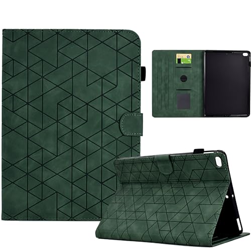 Tablet-Hülle Premium Leder Folio Stand Cover Hülle kompatibel mit iPad Air/iPad Air 2/iPad 9.7 2017/2018 Hülle mit Multi-Winkel-Betrachtung und automatischer Wake-Sleep-Funktion Tablet-Startseite(Gree von ADVDJBV