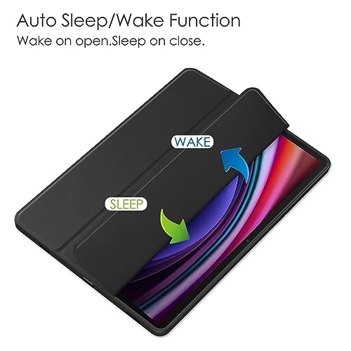 Tablet-Hülle Schlanke Hülle, kompatibel mit Samsung Galaxy Tab S9 11 Zoll, mit klarer, transparenter Rückseite und stoßfester TPU-Rahmenabdeckung, unterstützt automatischen Schlaf-/Wachmodus, integrie Tablet-Hülle Schlanke Hülle, kompatibel mit Samsung Galaxy Tab S9 11 Zoll, mit klarer, transparenter Rückseite und stoßfester TPU-Rahmenabdeckung, unterstützt automatischen Schlaf-/Wachmodus, integrie von ADVDJBV