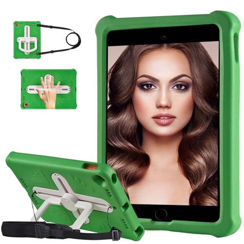 Tablet-Hülle Tablet-Hülle kompatibel mit iPad 10.2 (2021)/2020/2019/für iPad Air 2019 10,5 Zoll/Pro 10.5 2017, robuste robuste Hülle mit 360 drehbarem Ständer/Hand- und Schultergurtabdeckung Tablet-St von ADVDJBV