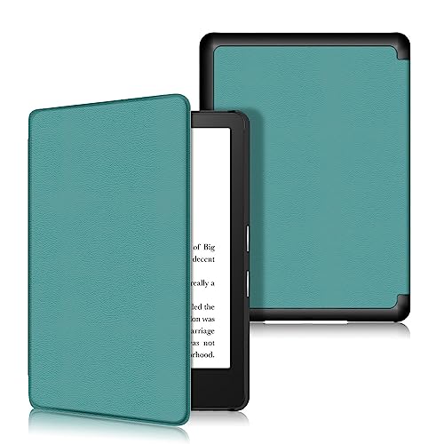 Tablet-Schutzhülle, kompatibel mit Kindle Paperwhite 2021, dreifach gefaltete Smart-Tablet-Hülle, ultradünn, leicht, Standfunktion, harte Rückseite aus Polycarbonat, automatische Sleep von ADVDJBV