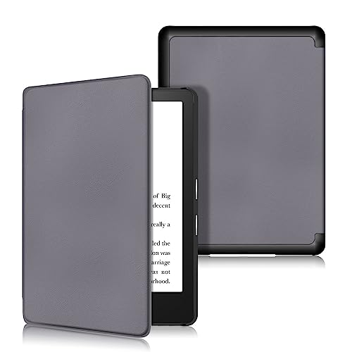 Tablet-Schutzhülle, kompatibel mit Kindle Paperwhite 2021, dreifach gefaltete Smart-Tablet-Hülle, ultradünn, leicht, Standfunktion, harte Rückseite aus Polycarbonat, automatische Sleep von ADVDJBV