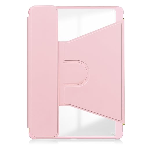 Tablet-Hülle Transparente Rückseite, kompatibel mit Samsung Tab S9 FE Hülle SM-X510/SM-X516 11 Zoll mit Stifthalter, 360 Grad drehbarer Ständer, Folio Flip Smart Tablet Cover, automatische Schlaf-/Wac von ADVDJBV