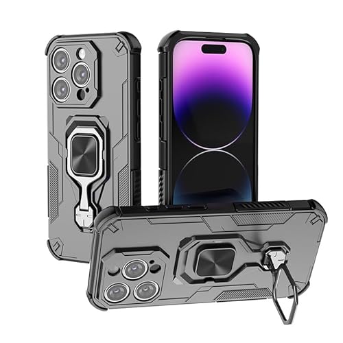 Telefonmode Fallschutzhülle, kompatibel mit iPhone 15 Pro 6,1 Zoll Hülle mit integriertem Ringständer, stoßfester, schlanker Schale mit weichen Kanten, rutschfester und sturzsicherer Schutzhülle Handy Telefonmode Fallschutzhülle, kompatibel mit iPhone 15 Pro 6,1 Zoll Hülle mit integriertem Ringständer, stoßfester, schlanker Schale mit weichen Kanten, rutschfester und sturzsicherer Schutzhülle Handy von ADVDJBV