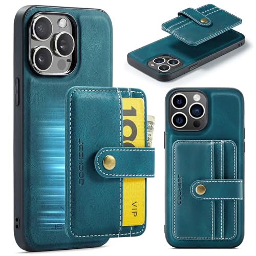 Telefonmode Magnetische Brieftaschenhülle Compatible with iPhone 15 Pro, kompatibel mit kabellosem Laden, abnehmbare 2-in-1-Hülle mit Kreditkartenhalter, RFID-blockierende, stoßfeste Telefon-Stoßstang Telefonmode Magnetische Brieftaschenhülle Compatible with iPhone 15 Pro, kompatibel mit kabellosem Laden, abnehmbare 2-in-1-Hülle mit Kreditkartenhalter, RFID-blockierende, stoßfeste Telefon-Stoßstang von ADVDJBV