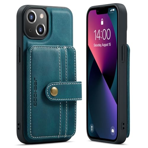Telefonmode Magnetische Brieftaschenhülle kompatibel mit iPhone 14, kompatibel mit kabellosem Laden, abnehmbare 2-in-1-Hülle mit Kreditkartenhalter, RFID-blockierende, stoßfeste Telefon-Stoßstangenabd Telefonmode Magnetische Brieftaschenhülle kompatibel mit iPhone 14, kompatibel mit kabellosem Laden, abnehmbare 2-in-1-Hülle mit Kreditkartenhalter, RFID-blockierende, stoßfeste Telefon-Stoßstangenabd von ADVDJBV