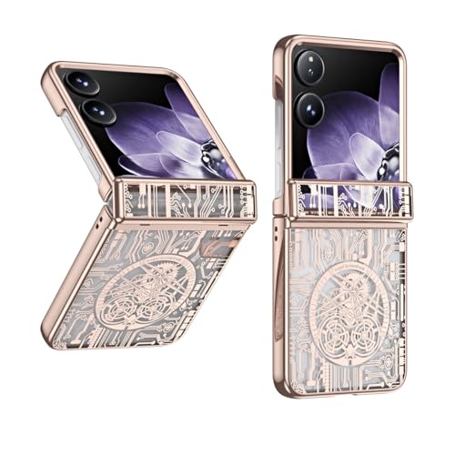 Telefonmode Schlanke Hülle kompatibel mit Xiaomi Mix Flip mit Scharnier + Kameraobjektivschutz, dünne, harte PC-Hülle, modische Schutzhülle Compatible with Xiaomi Mix Flip, robuste galvanisierte Abdec Telefonmode Schlanke Hülle kompatibel mit Xiaomi Mix Flip mit Scharnier + Kameraobjektivschutz, dünne, harte PC-Hülle, modische Schutzhülle Compatible with Xiaomi Mix Flip, robuste galvanisierte Abdec von ADVDJBV
