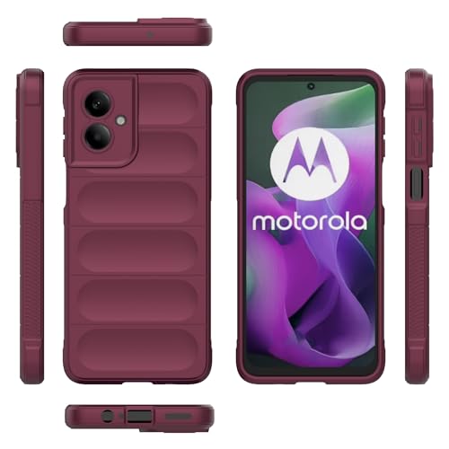 Telefonzubehör Compatible With Motorola Moto G55 5G(Foreign Version) Phone Case Silicone Case Slim Case Full Body Protection Shock Resistant Scratch Resistant Soft Inner Fiber Flocking Case Compatible von ADVDJBV