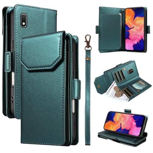 Telefonzubehör Kompatibel mit Samsung Galaxy A10 Brieftaschen-Hülle mit Kartenhalter for Damen und Herren, modische PU-Lederhülle, seitliche Schnalle, Handschlaufe, Brieftaschen-Handyhülle, passend fo Telefonzubehör Kompatibel mit Samsung Galaxy A10 Brieftaschen-Hülle mit Kartenhalter for Damen und Herren, modische PU-Lederhülle, seitliche Schnalle, Handschlaufe, Brieftaschen-Handyhülle, passend fo von ADVDJBV