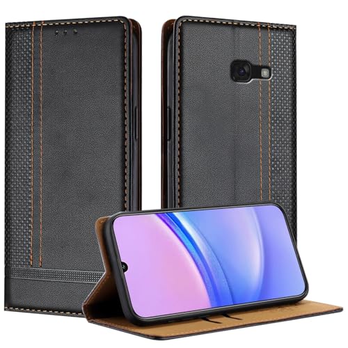 Telefonzubehör Kompatibel mit Samsung Galaxy A3 2017 A320 Hülle Brieftasche, PU Leder Flip Folio Hülle mit Kartenhalter Klapphülle Kickstand [Stoßfeste TPU-Innenschale] Ultradünne Slim Handyhülle Tele von ADVDJBV