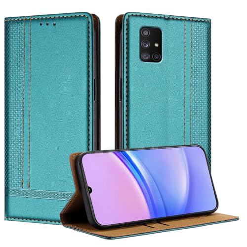 Telefonzubehör Kompatibel mit Samsung Galaxy A71 5G Hülle Wallet, PU Leder Flip Folio Hülle mit Kartenhalter Klapphülle Kickstand [Stoßfeste TPU-Innenschale] Ultradünne Slim Handyhülle Telefonabdeckun von ADVDJBV