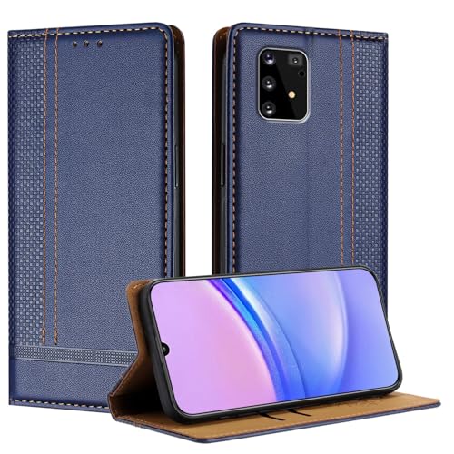 Telefonzubehör Kompatibel mit Samsung Galaxy A91/M80S/S10 lite Hülle Brieftasche, PU-Leder Flip Folio Hülle mit Kartenhalter Klapphülle Ständer [Stoßfeste TPU-Innenschale] Ultradünne schlanke Handyhül von ADVDJBV