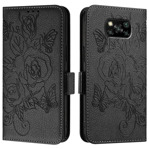 Telefonzubehör Kompatibel mit Xiaomi POCO X3/POCO X3 NFC/POCO X3 Pro Hülle, Brieftaschen-Hülle, schmale Handy-Flip-Folio-Hülle aus PU-Leder, stoßfeste Schutzhülle mit Kartenhaltern + Handschlaufe Tele Telefonzubehör Kompatibel mit Xiaomi POCO X3/POCO X3 NFC/POCO X3 Pro Hülle, Brieftaschen-Hülle, schmale Handy-Flip-Folio-Hülle aus PU-Leder, stoßfeste Schutzhülle mit Kartenhaltern + Handschlaufe Tele von ADVDJBV