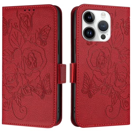 Telefonzubehör Kompatibel mit der Hülle Compatible with das iPhone 15 Pro, Brieftaschenhülle, schmale Flip-Folio-Hülle aus PU-Leder, stoßfeste Schutzhülle mit Kartenfächern + Handschlaufe Telefonabdec Telefonzubehör Kompatibel mit der Hülle Compatible with das iPhone 15 Pro, Brieftaschenhülle, schmale Flip-Folio-Hülle aus PU-Leder, stoßfeste Schutzhülle mit Kartenfächern + Handschlaufe Telefonabdec von ADVDJBV