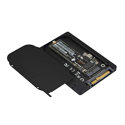 ADWITS U.2 auf NVMe SSD Adapter, 2,5 Zoll 7mm Gehäuse für PC-Mainboard mit U.2 (SFF-8639) Anschluss, Kompatibel mit PCIe 3.0 4.0 NVMe / AHCI SSD, Nicht für SATA von ADWITS