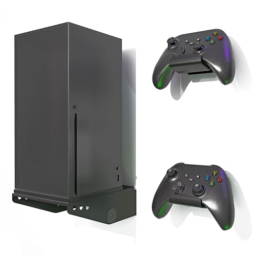 ADZ Series X Wandhalterung für Xbox Series X Konsole, Multifunktions-Wandhalterung, Ständer, inklusive starker Metallbasis und Xbox-Controller-Halterungen ADZ Series X Wandhalterung für Xbox Series X Konsole, Multifunktions-Wandhalterung, Ständer, inklusive starker Metallbasis und Xbox-Controller-Halterungen von ADZ
