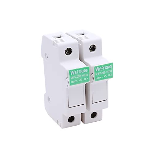5-teiliger Solar-PV-Sicherungshalter, Hochspannungssicherung, 1000 V DC, geeignet for 10 x 38 mm Sicherung, Photovoltaik-Solaranlage JIZTGEDM 5-teiliger Solar-PV-Sicherungshalter, Hochspannungssicherung, 1000 V DC, geeignet for 10 x 38 mm Sicherung, Photovoltaik-Solaranlage JIZTGEDM von ADovz