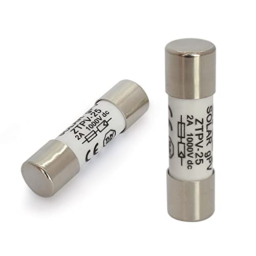 50 Stück DC-Solarsicherung 30 A Stardand 1000 VDC PV-Sicherungseinsatz Draht schmelzbar 10 x 38 mm Sicherheitsschutz BX0234 JIZTGEDM von ADovz
